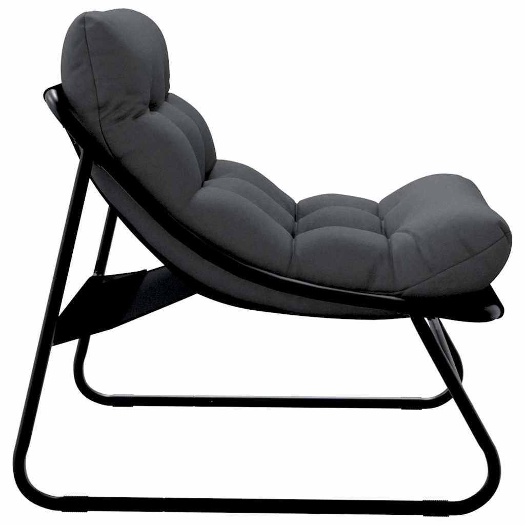 vidaXL Εξωτερικά Έπιπλα με μαξιλάρι 2 pcs Μαύρο 60,5 x 81 x 71 cm
