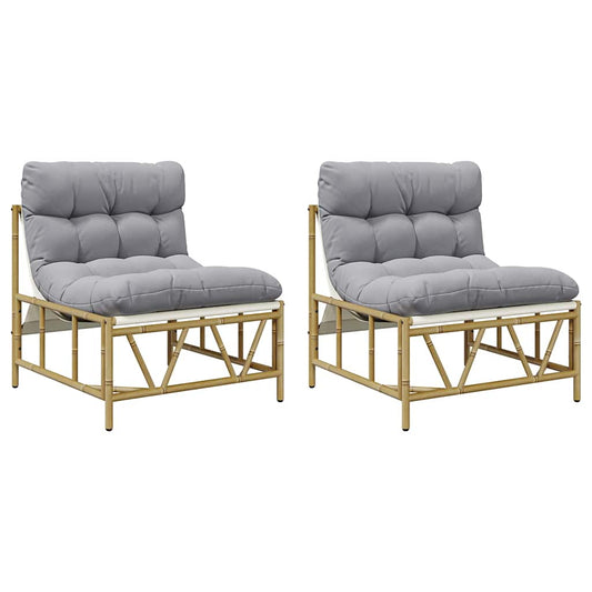 vidaXL Σετ Καθισμάτων Χαλάρωσης 2 τεμ με Μαξίλαρι 60x80x71 εκ. Χάλυβα