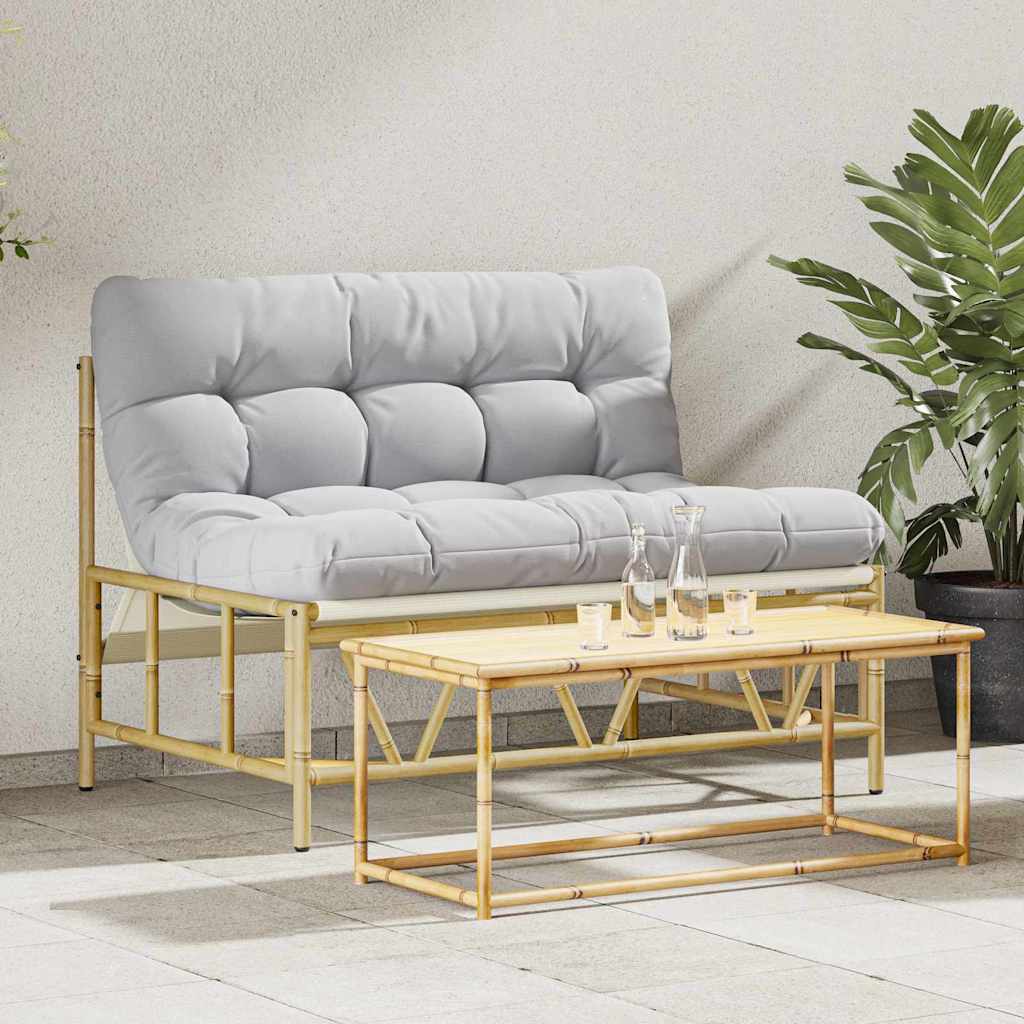 vidaXL Πάγκος Κήπου με Μαξιλάρι 110x80x71 εκ. Χάλυβας