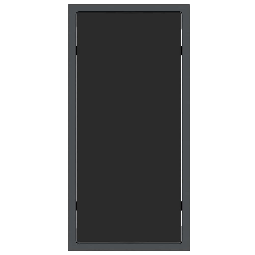 vidaXL Πτυσσόμενες Ξαπλώστρες Μαύρο Μεταλλικό πλαίσιο, ύφασμα Τεξτιλίνης