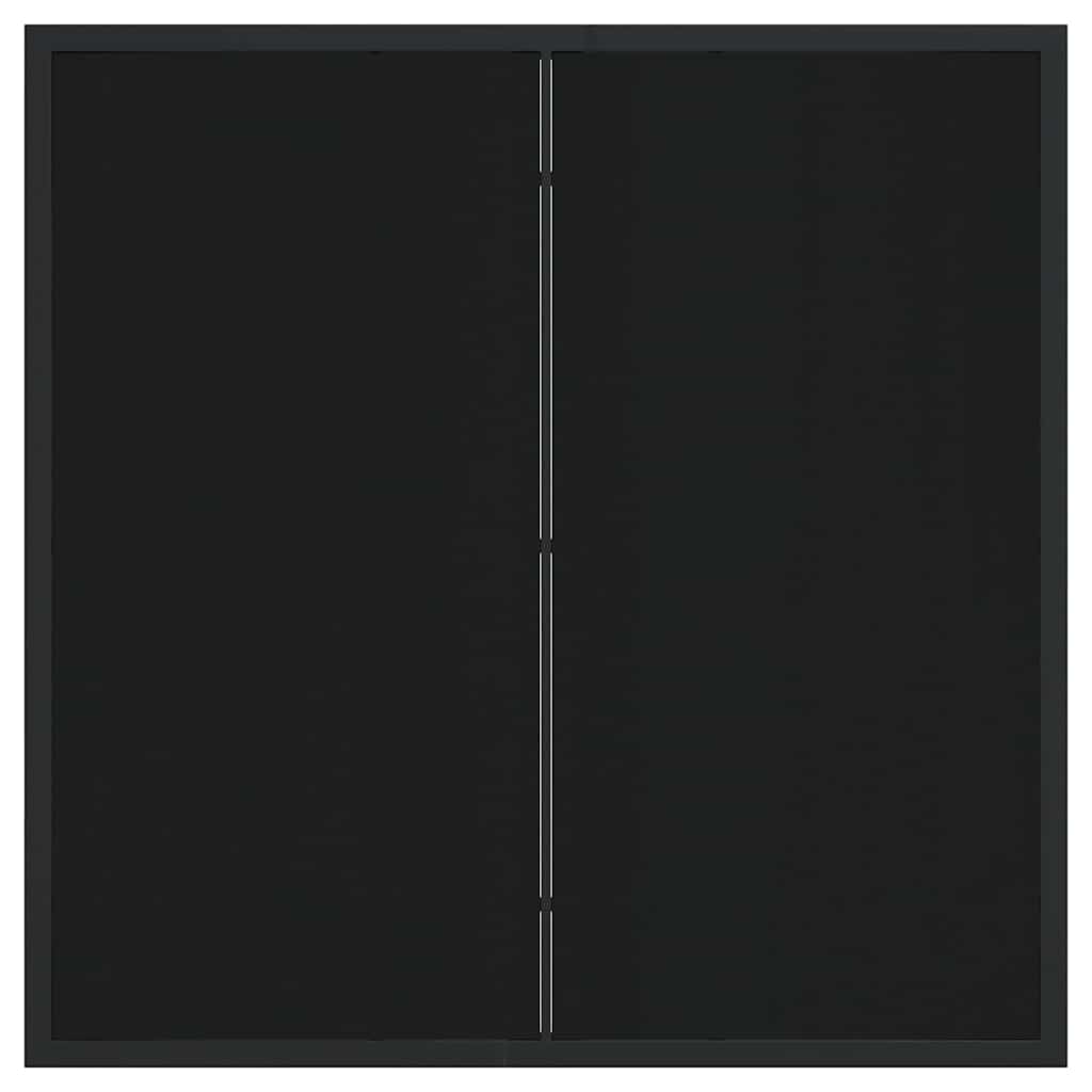 vidaXL Τραπέζι Κήπου Μαύρο 80 x 80 x 73 εκ Μασίφ ξύλο teak