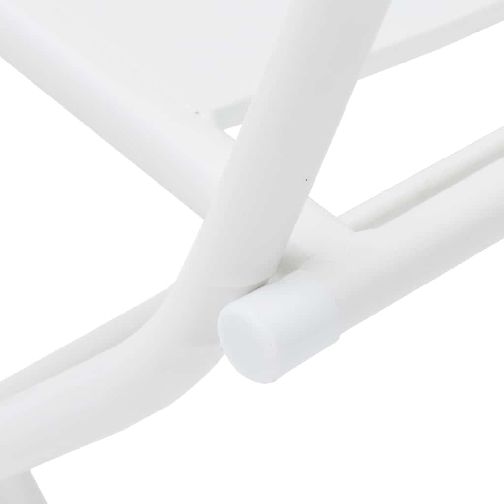 vidaXL Σετ μπιστρό 3 pcs Λευκό Ατσάλι