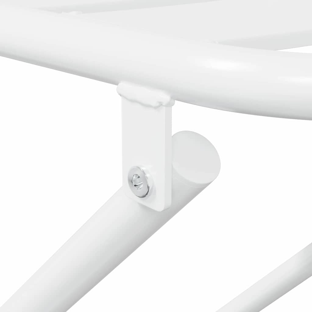 vidaXL Σετ μπιστρό 3 pcs Λευκό Ατσάλι