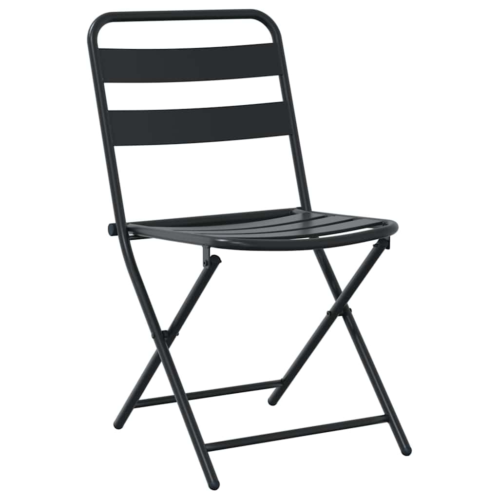 vidaXL Σετ μπιστρό 3 pcs Ανθρακί Ατσάλι