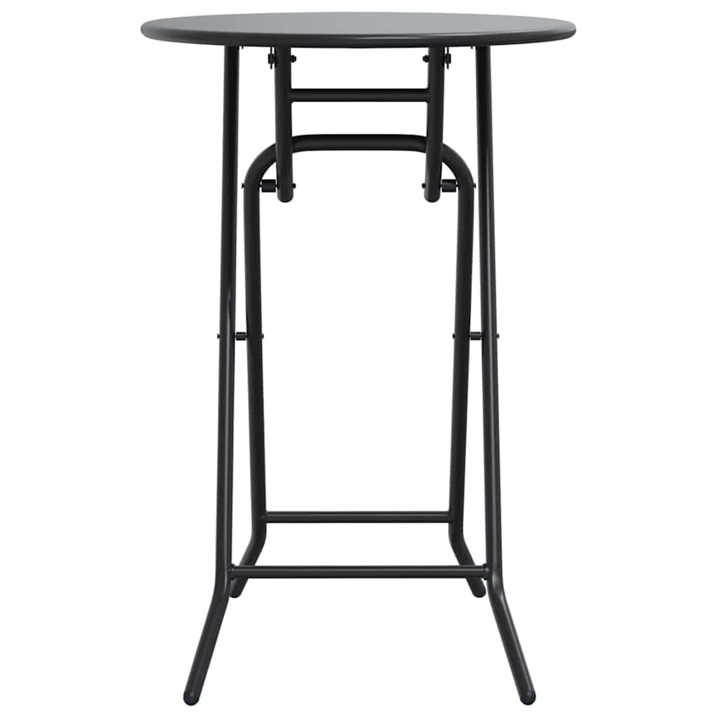 vidaXL Τραπέζι Κήπου Ανθρακί 50 x 50 x 72 cm Ατσάλι