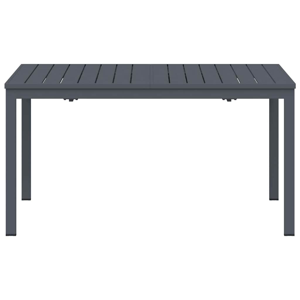 vidaXL Τραπέζι Επέκτασης Ανθρακί 180 x 80 x 76 εκ Ατσάλι