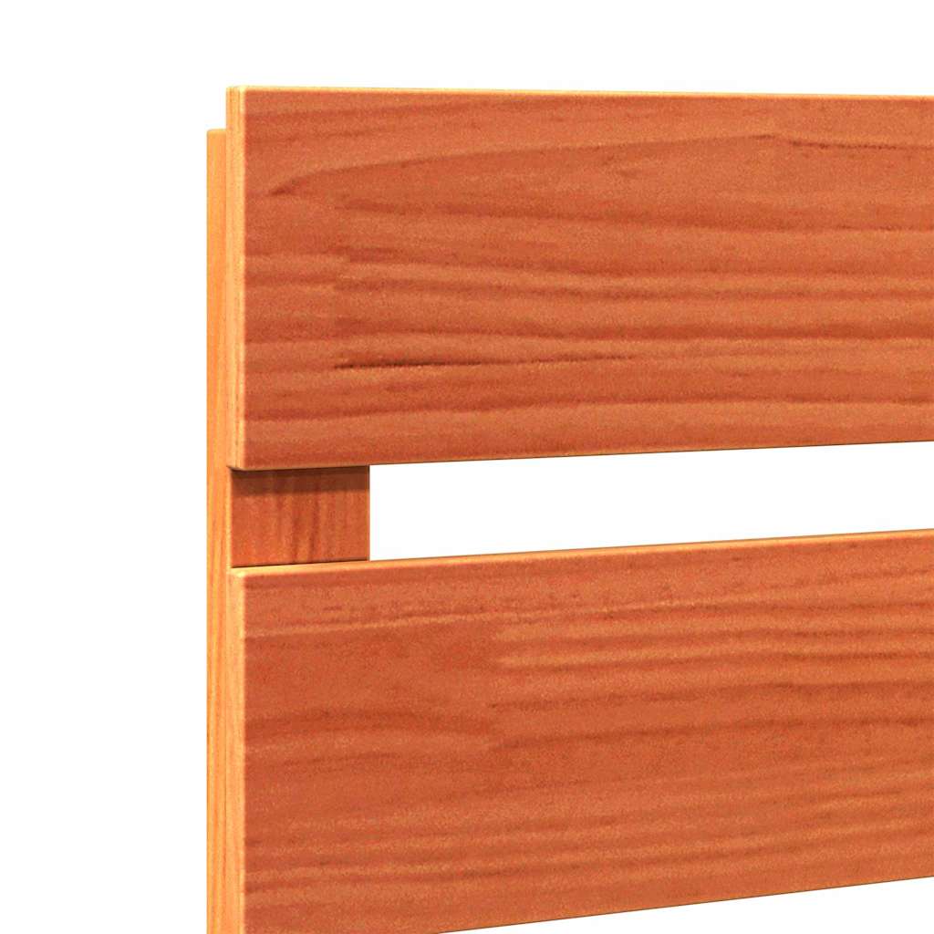 vidaXL Κεφαλάρι με κεφαλάρι Καφέ 140.5 x 3 x 80 cm Μασίφ ξύλο πεύκου