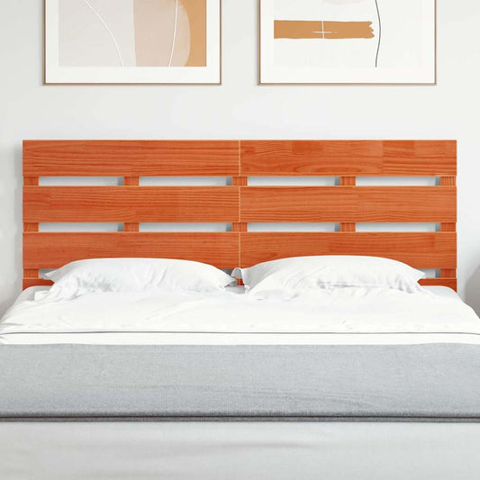 vidaXL Κεφαλάρι Καφέ 140,5 x 3 x 80 cm Στερεά ξυλεία πεύκου