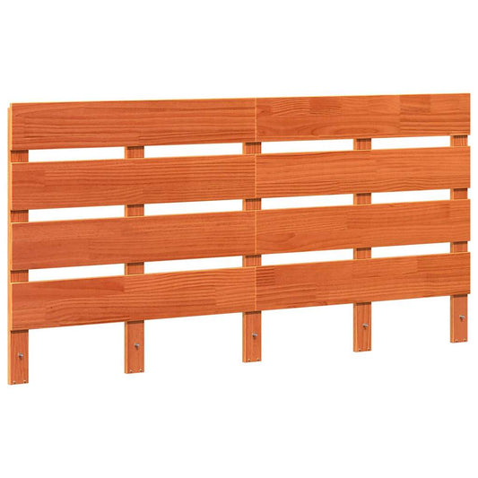 vidaXL Κεφαλάρι Καφέ 140,5 x 3 x 80 cm Στερεά ξυλεία πεύκου