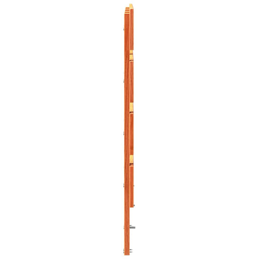 vidaXL Κεφαλάρι Κερωτό καφέ 160,5 x 3 x 80 cm Στερεά ξυλεία πεύκου