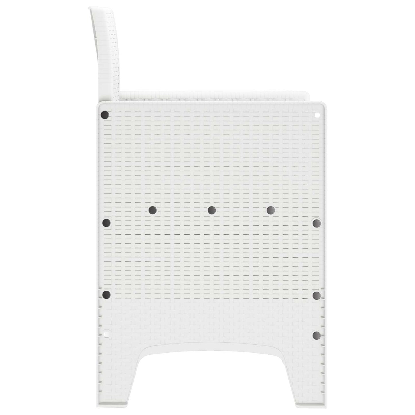 vidaXL Καρέκλα Κήπου 2 pcs Λευκό 53 x 49 x 85 εκ. Πολυπροπυλένιο