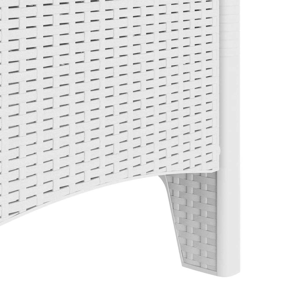 vidaXL Καρέκλα Κήπου 2 pcs Λευκό 53 x 49 x 85 εκ. Πολυπροπυλένιο