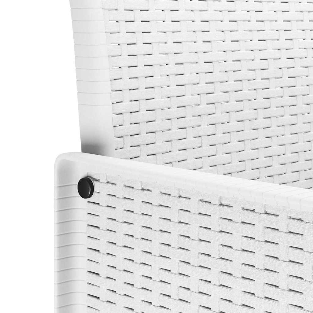 vidaXL Καρέκλα Κήπου 2 pcs Λευκό 53 x 49 x 85 εκ. Πολυπροπυλένιο