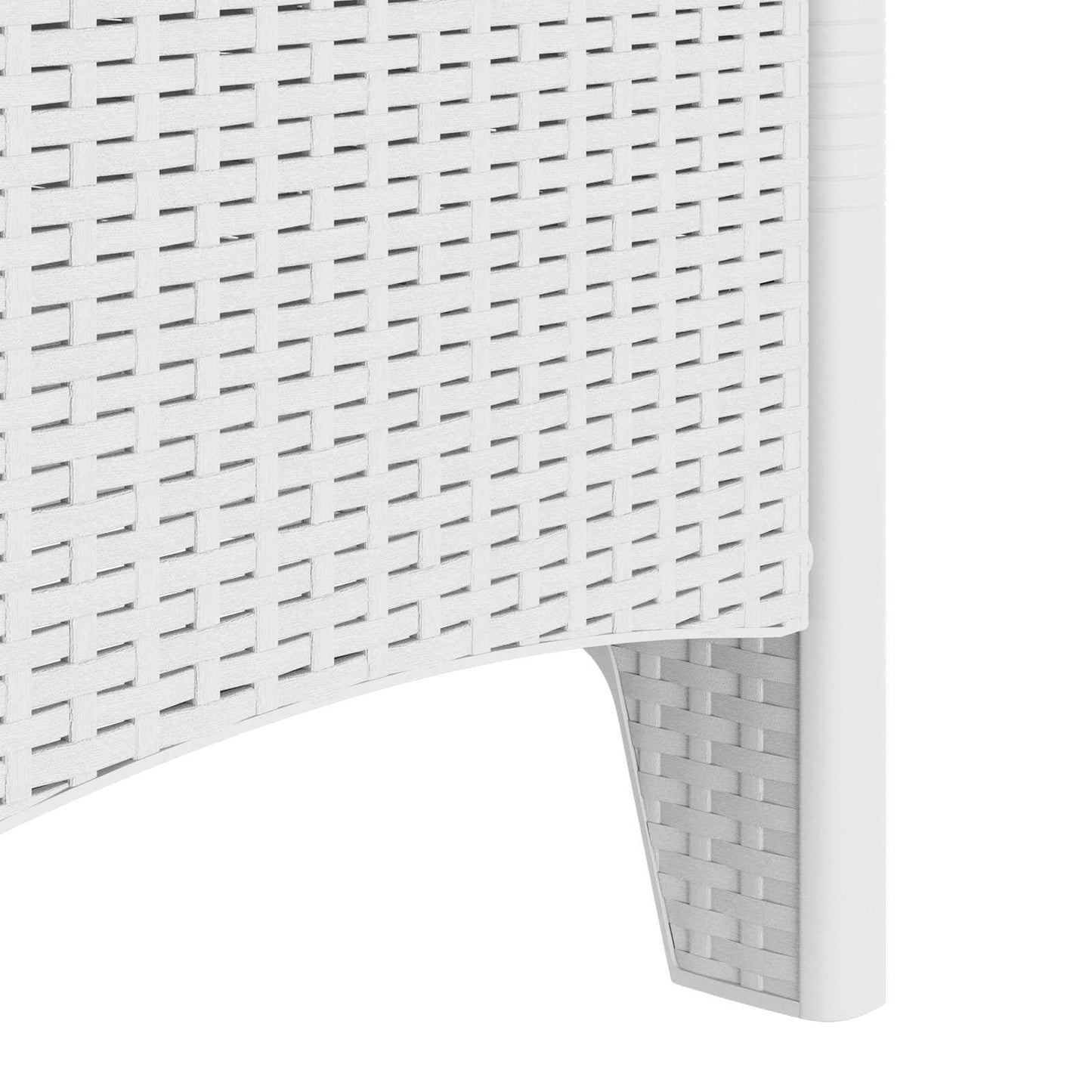 vidaXL Καρέκλα Κήπου 4 pcs Λευκό 53 x 49 x 85 εκ. Πολυπροπυλένιο