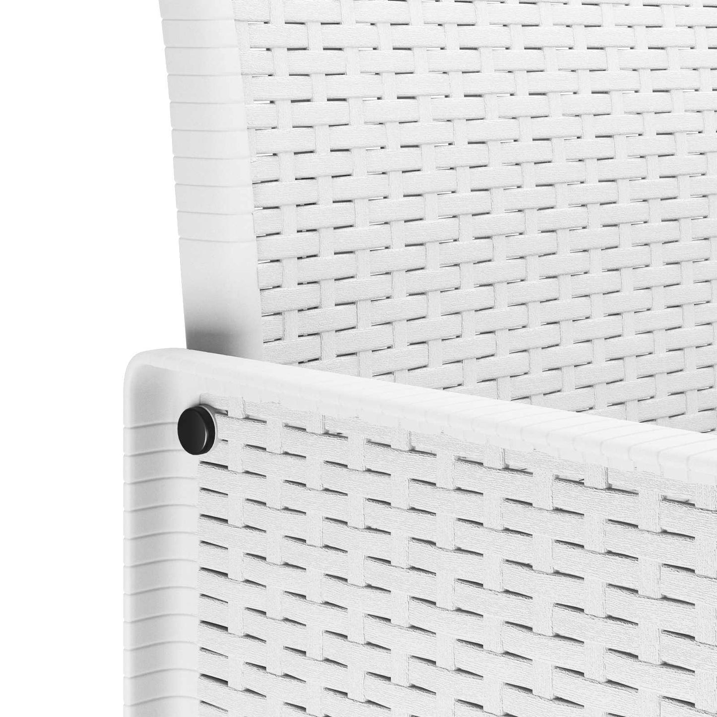 vidaXL Καρέκλα Κήπου 4 pcs Λευκό 53 x 49 x 85 εκ. Πολυπροπυλένιο