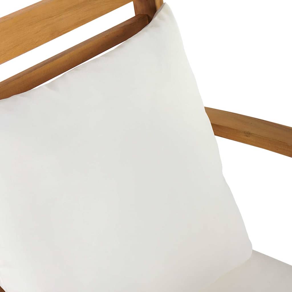 vidaXL Σετ Καναπέ Κήπου Φυσικό Μασίφ ξύλο teak
