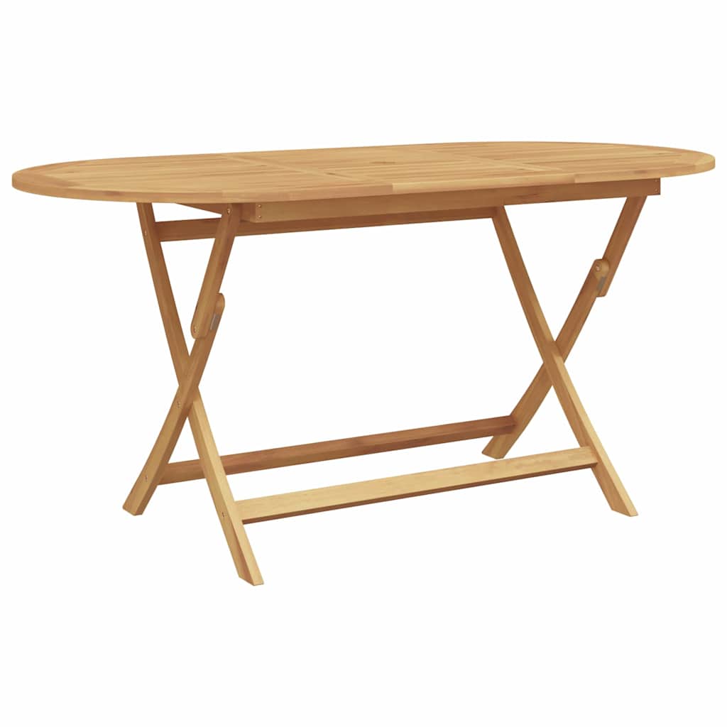 vidaXL Σέτ φαγητού για κήπο 5 pcs Καφέ Μασίφ ξύλο teak