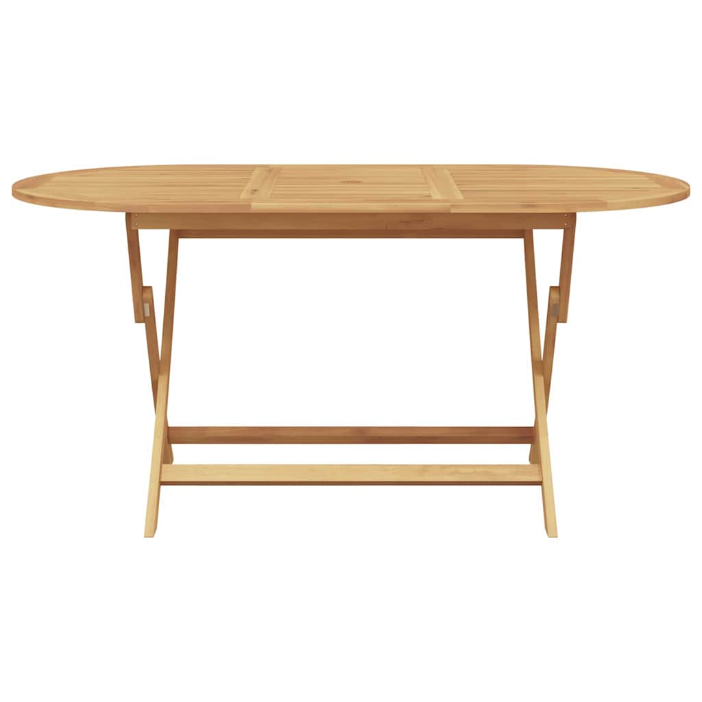 vidaXL Σέτ φαγητού για κήπο 5 pcs Καφέ Μασίφ ξύλο teak