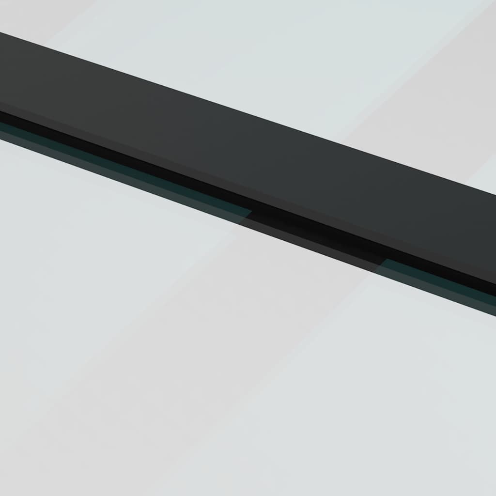 vidaXL Συρόμενη Πόρτα με Μηχανισμό Μαύρο 90x205 εκ. Γυαλί ESG