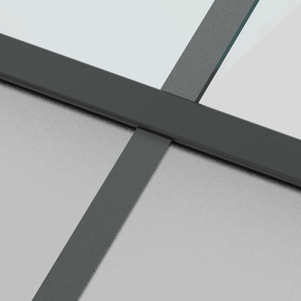 vidaXL Σετ συρόμενης πόρτας με υλικό μαύρο 102,5x205 cm
