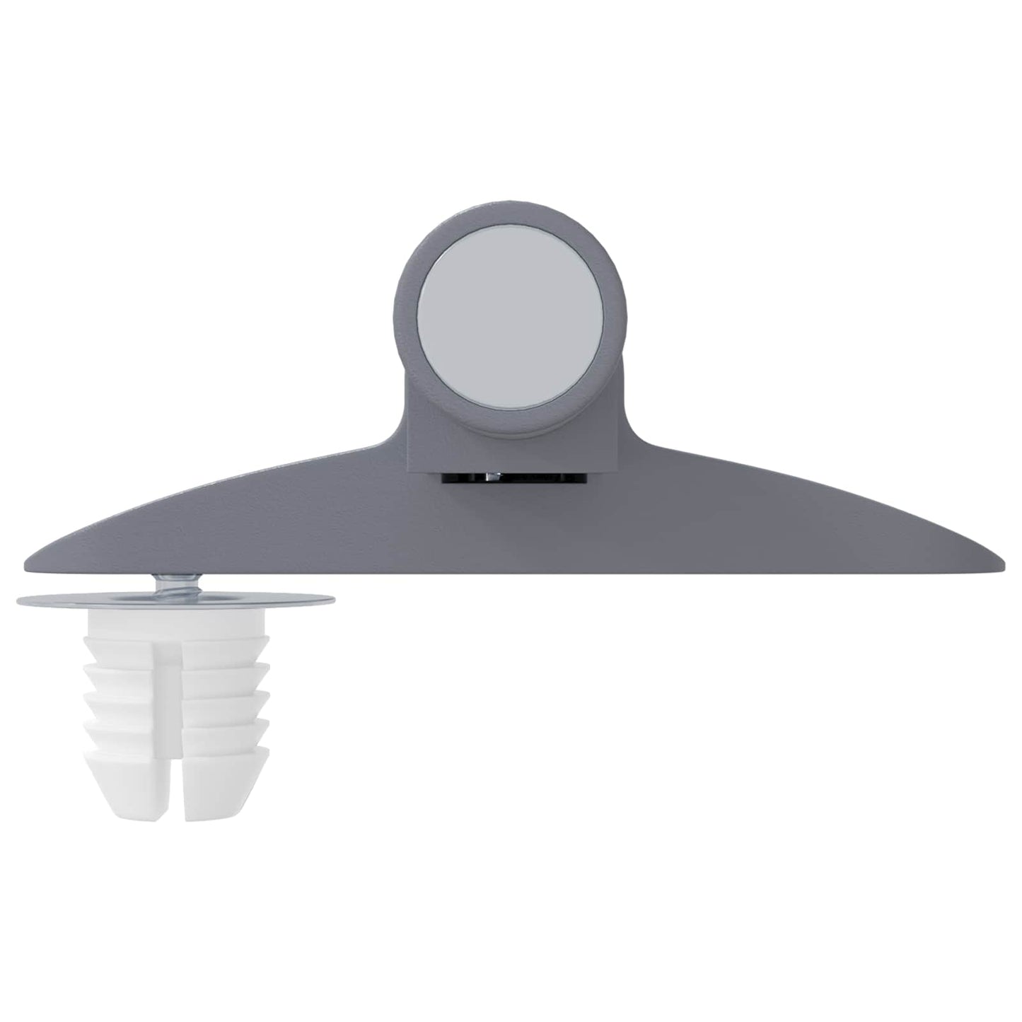 vidaXL Μαλακή κλειδαριά 2 pcs Γκρι 125 x 47 x 15 mm PP