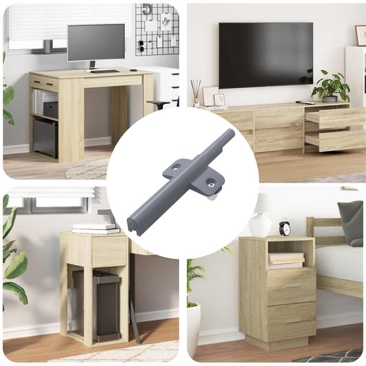 vidaXL Μαλακή κλειδαριά 1161 pcs Γκρι 125 x 47 x 15 mm PP