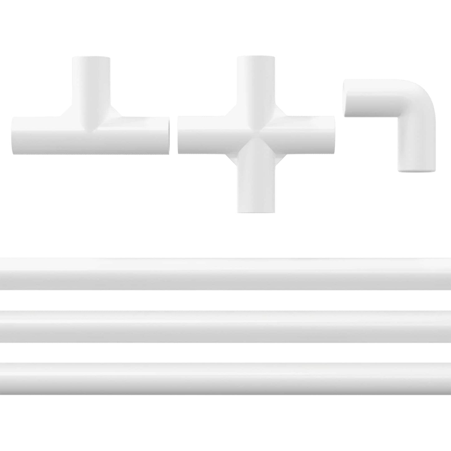 vidaXL Σωλήνας PVC 12 pcs Λευκό 12,2 x 1,8 x 500 mm PP και PE