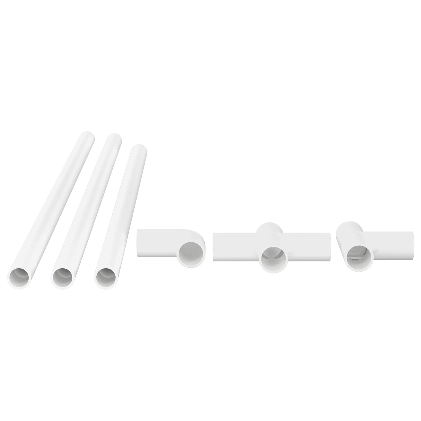 vidaXL Σωλήνας PVC 29 pcs Λευκό PP και PE