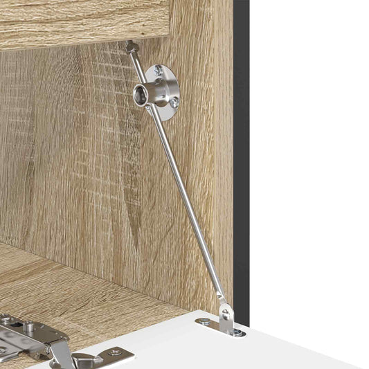 vidaXL Μεντεσές με ράβδο έλξης 2 pcs Ασημί 190 mm Σίδερο