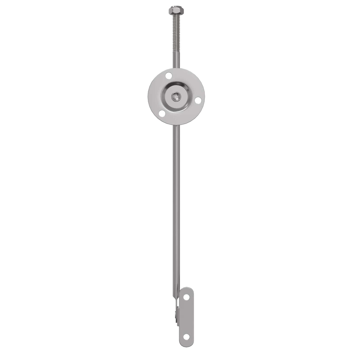 vidaXL Μεντεσές με ράβδο έλξης 2 pcs Ασημί 190 mm Σίδερο