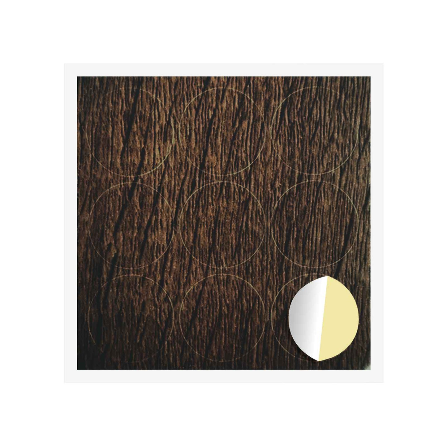 vidaXL Αυτοκόλλητη Κάλυψη Βιδών 12 pcs Καφέ δρυς Ø 20 x 0,5 mm