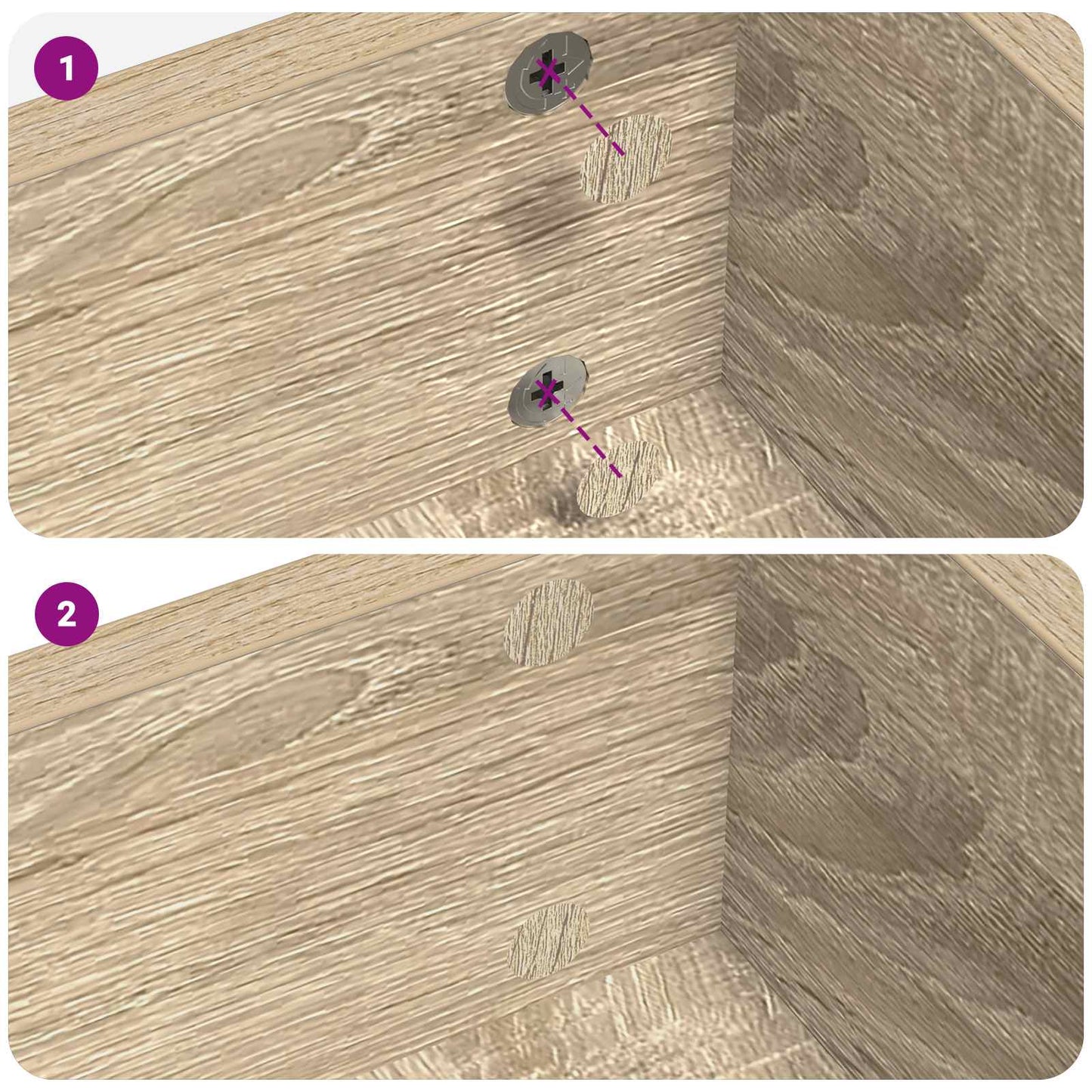 vidaXL Αυτοκόλλητη Κάλυψη Βιδών 12 pcs Δρύς Sonoma Ø 20 x 0,5 mm