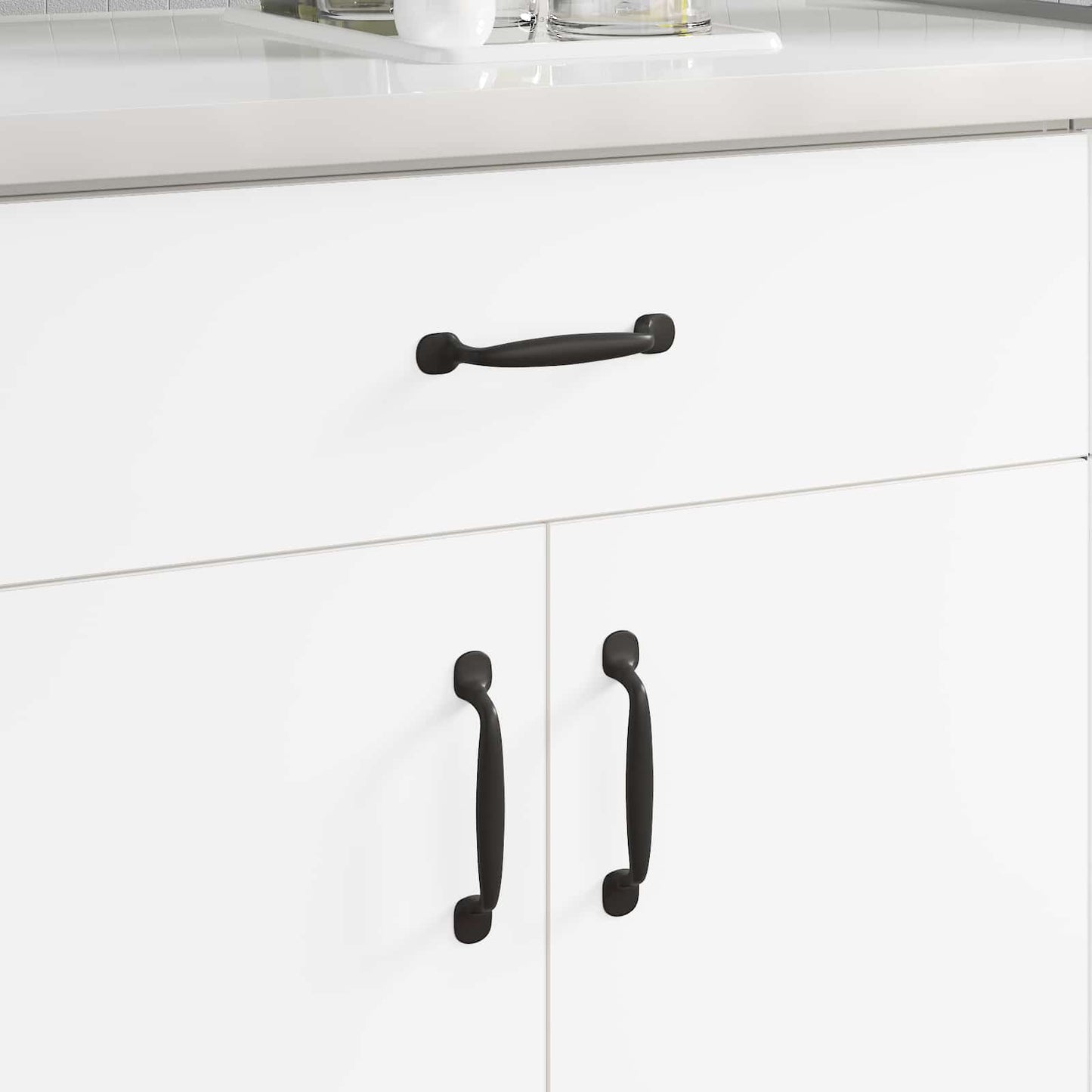 vidaXL Χειριστήριο Επίπλου 250 pcs Μαύρο 130 x 19,4 x 22,3 χιλ.