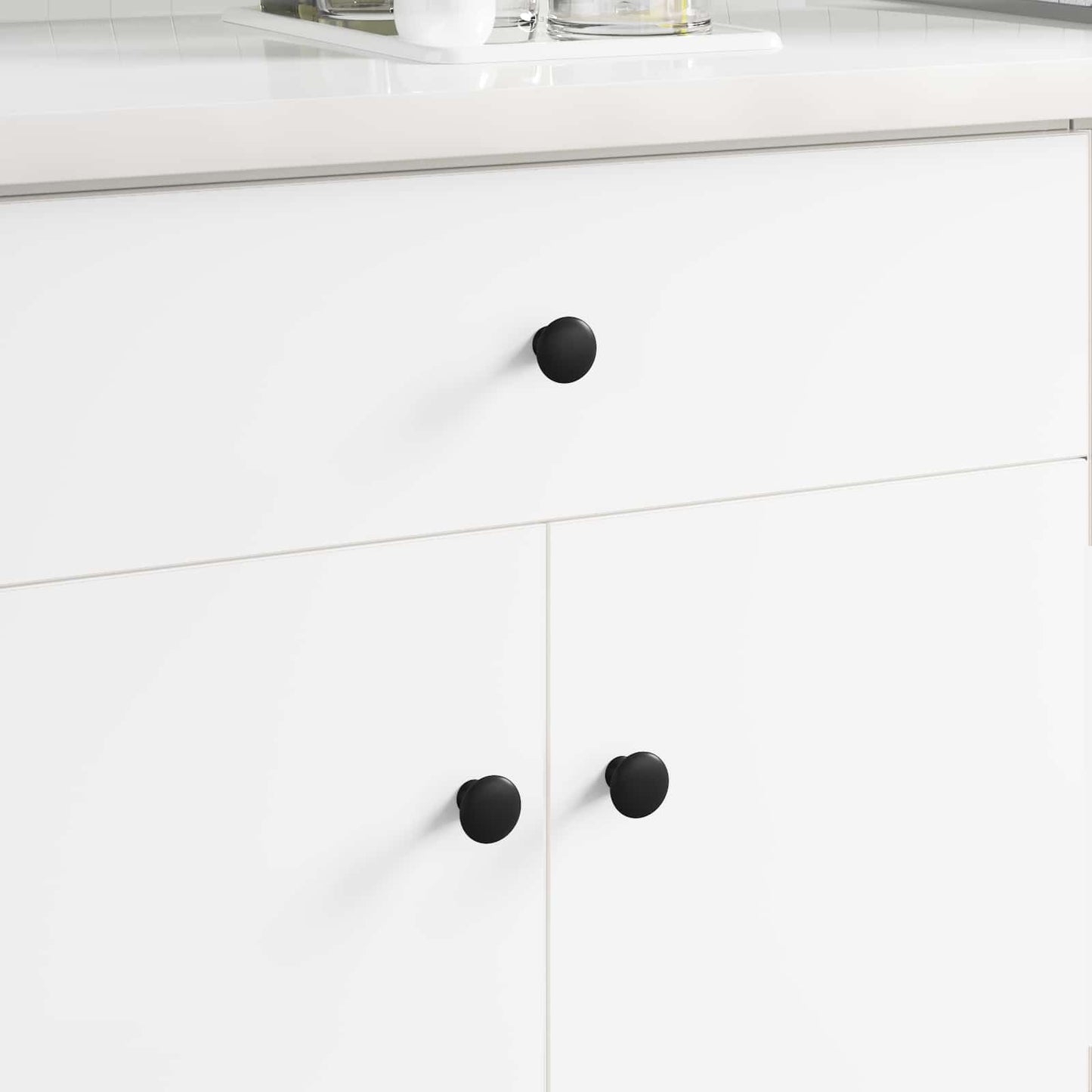 vidaXL Λαβή 2 pcs Μαύρο Ø30 χιλ. Αλουμίνιο