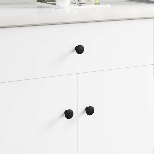 vidaXL Λαβή 12 pcs Μαύρο Ø30 χιλ. Αλουμίνιο