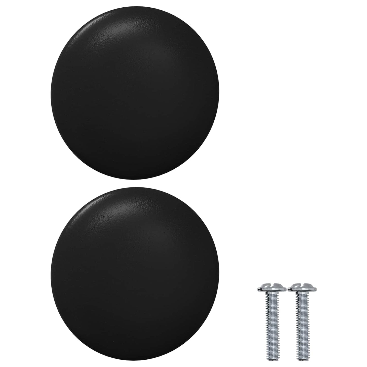 vidaXL Λαβή 12 pcs Μαύρο Ø30 χιλ. Αλουμίνιο