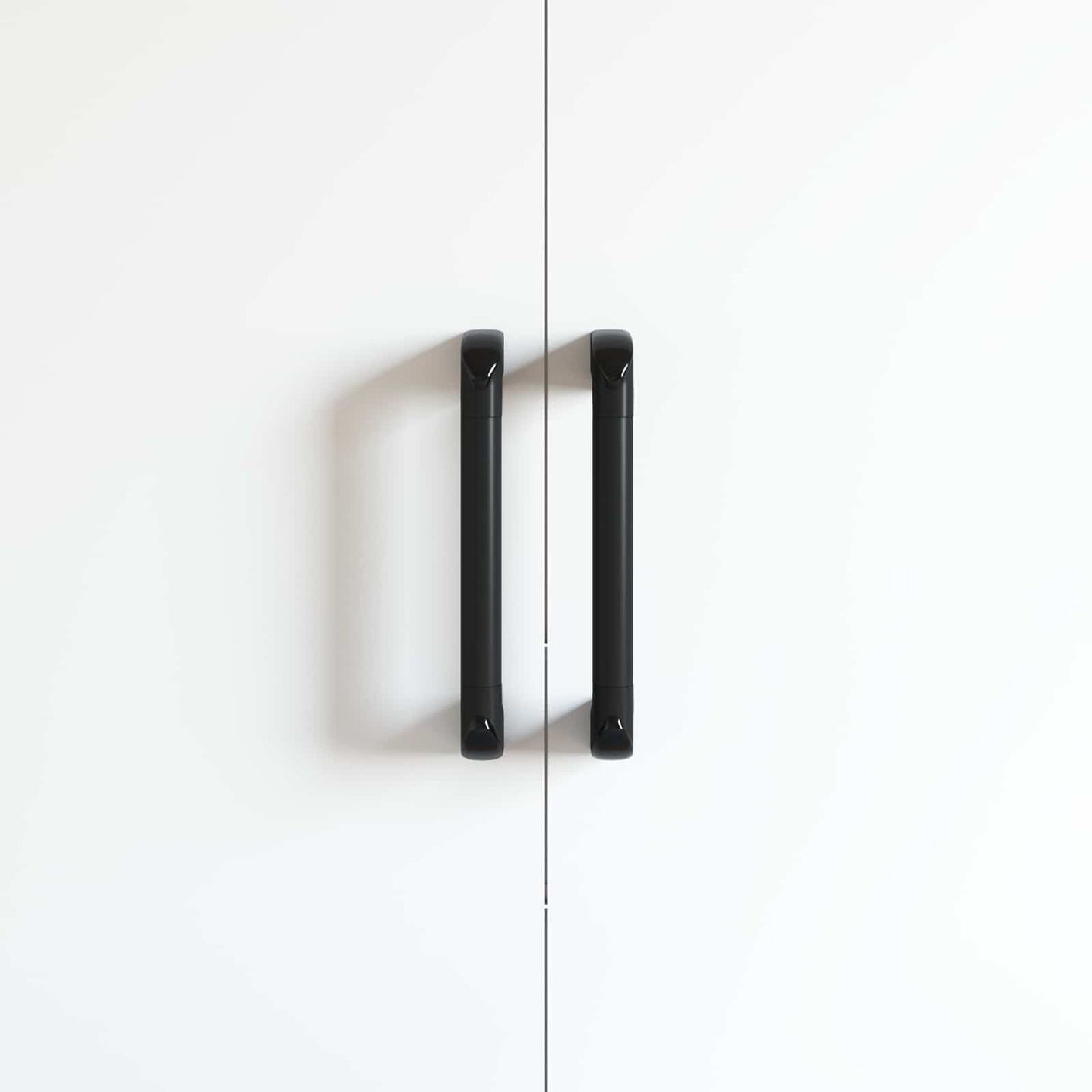 vidaXL Λαβή Μονόχρωμο 2 pcs Μαύρο 380 x 34 x 85 mm Αλουμίνιο και PP