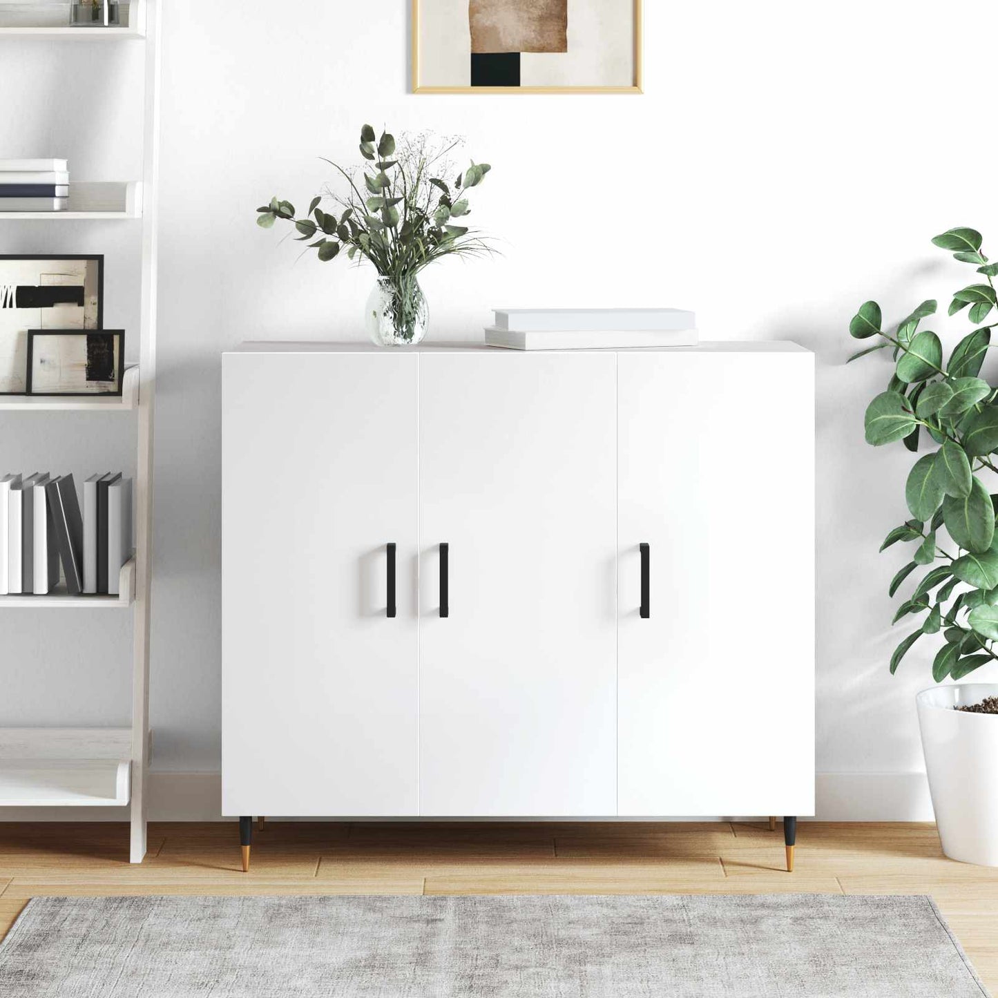 vidaXL Χειριστήριο Επίπλου 2 pcs Μαύρο 110 x 12 x 36 χλστ Σίδερο