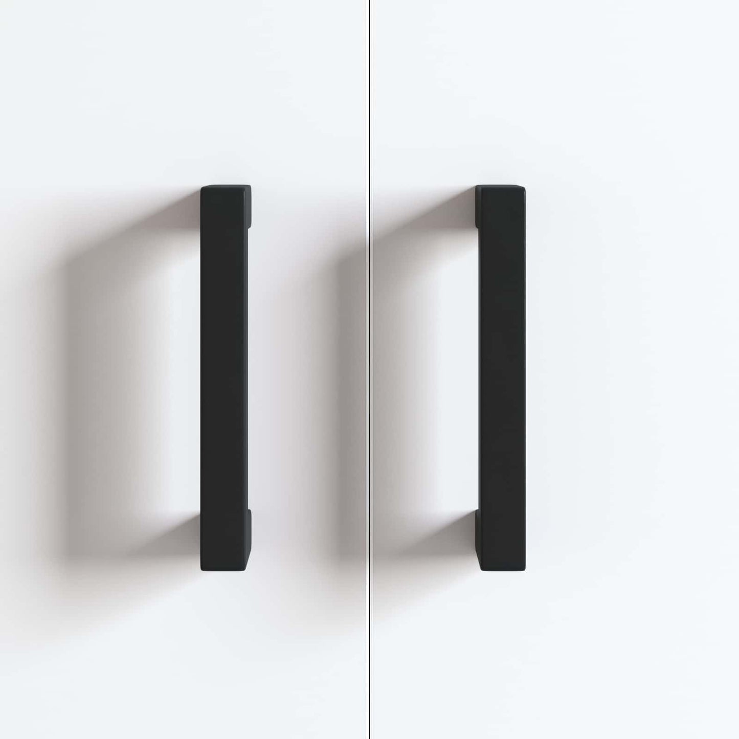 vidaXL Χειριστήριο Επίπλου 12 pcs Μαύρο 110 x 12 x 36 χλστ Σίδερο