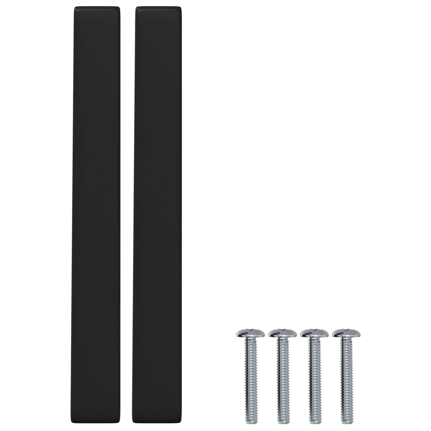 vidaXL Χειριστήριο Επίπλου 12 pcs Μαύρο 110 x 12 x 36 χλστ Σίδερο