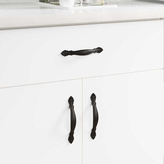 vidaXL Λαβή 2 pcs Μαύρο 150 mm Κράμα Ψευδαργύρου