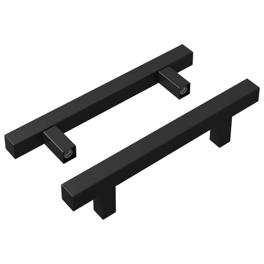 vidaXL Χειριστήριο Ντουλάπας 2 pcs Μαύρο M4 x 18 χιλ.