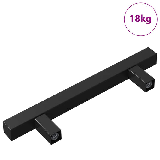 vidaXL Χειριστήριο Ντουλάπας 420 τμχ. Μαύρο 150 x 12,3 x 35,2 χιλ