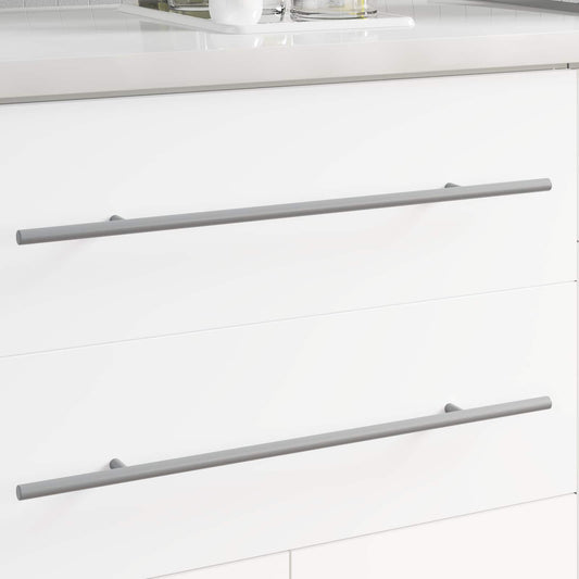 vidaXL Λαβή 12 pcs Ασημί 1500 mm Ατσάλι