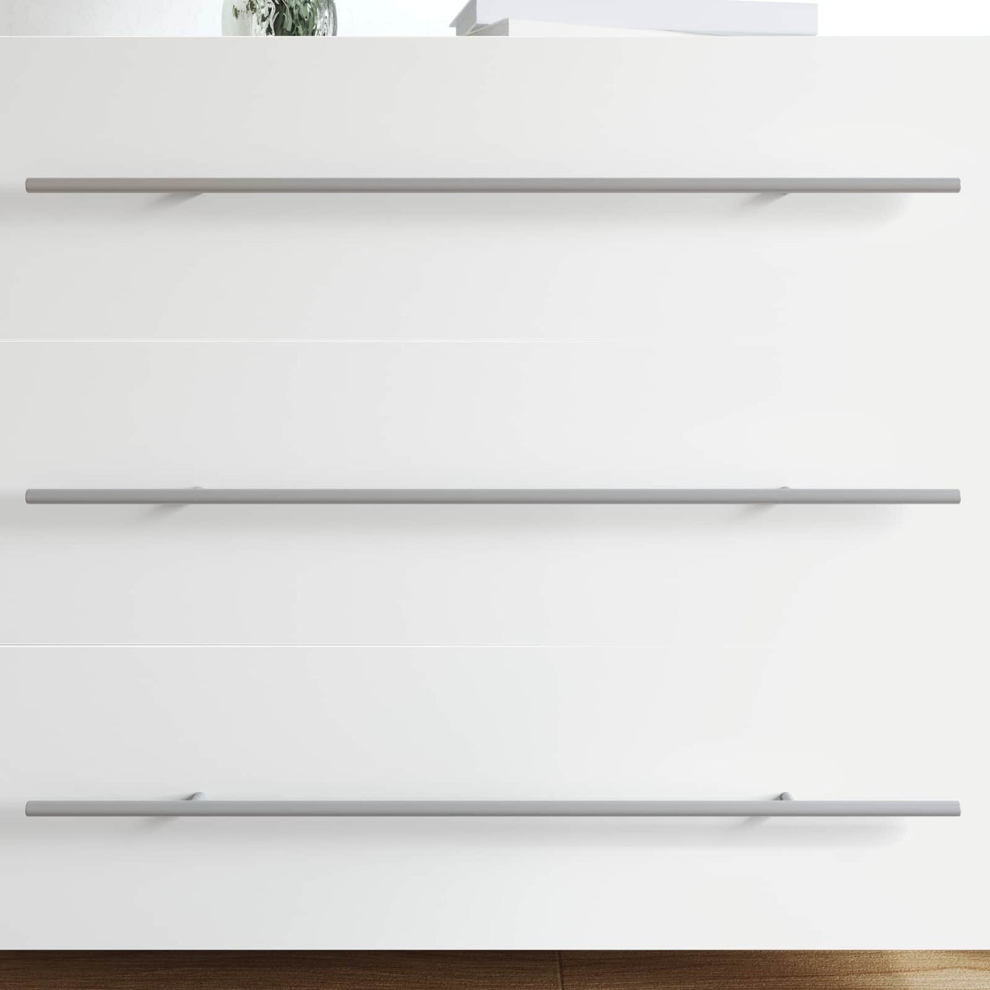 vidaXL Χειριστήριο Ντουλάπας 12 pcs Ασημί 1700mm Ανοξείδωτο ατσάλι