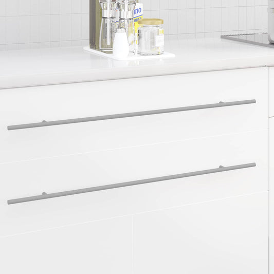 vidaXL Χειριστήριο Ντουλάπας 12 pcs Ασημί 800 mm Ανοξείδωτο ατσάλι