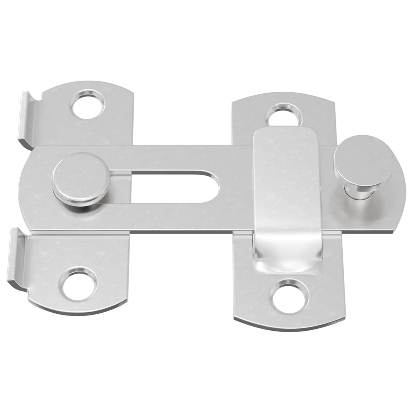 vidaXL Μεταλλικός κλειδαριάς πόρτας 2 pcs Ασημί 70 x 8 mm Ατσάλι