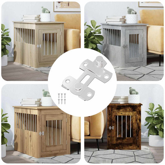 vidaXL Μεταλλικός κλειδαριάς πόρτας 423 pcs Ασημί 70 x 8 mm Ατσάλι
