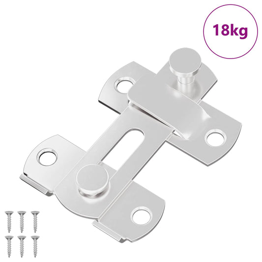 vidaXL Μεταλλικός κλειδαριάς πόρτας 423 pcs Ασημί 70 x 8 mm Ατσάλι