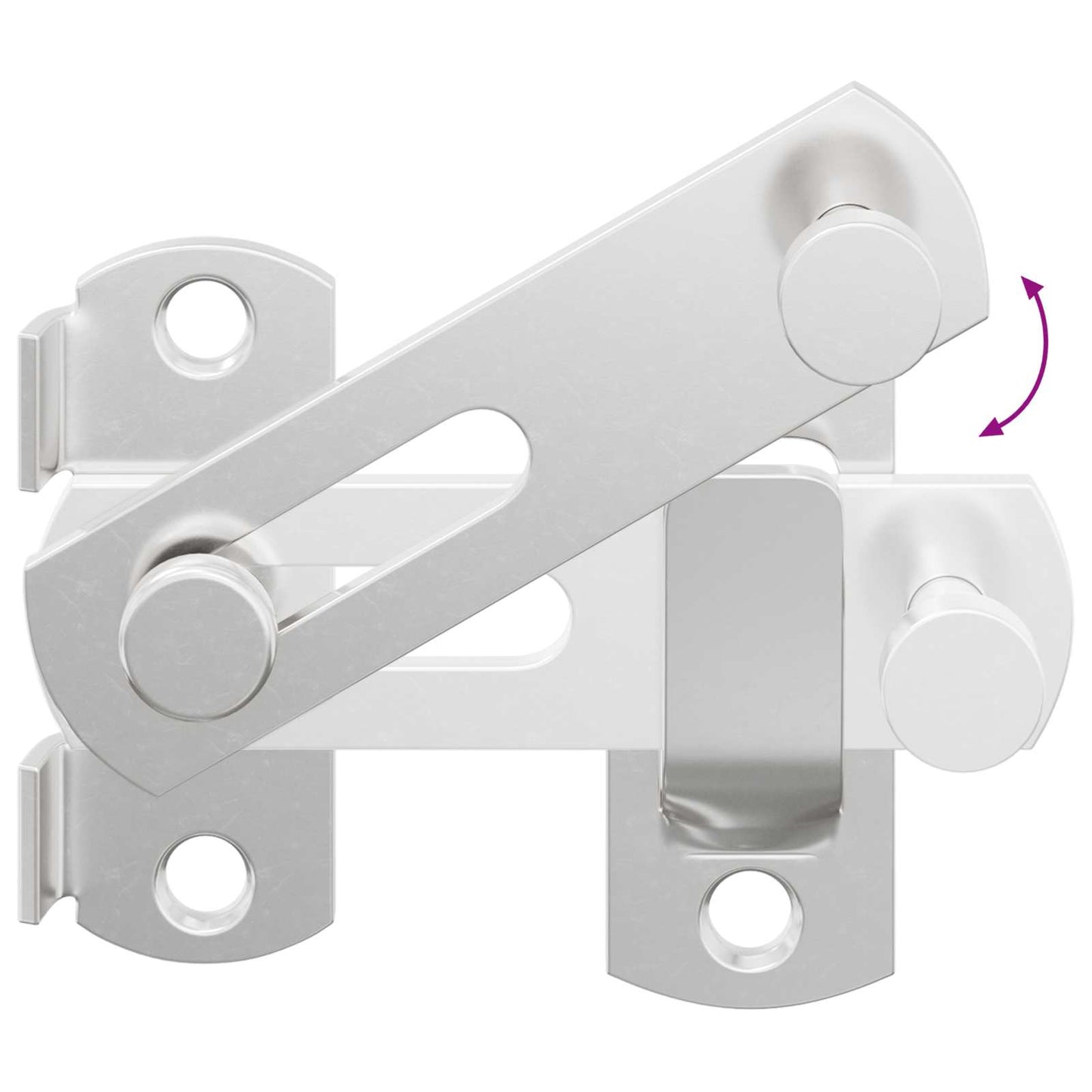 vidaXL Μεταλλικός κλειδαριάς πόρτας 423 pcs Ασημί 70 x 8 mm Ατσάλι